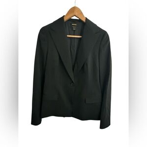 Y2K Diesel Black Label Women’s Wool Blazer Corset Whimsy Goth Small Minimalist